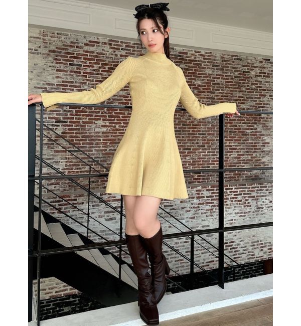 RESEXXY「ラグランスリーブニットワンピース【S】」|ワンピース|