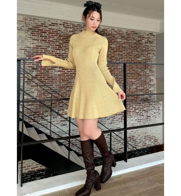 RESEXXY「ラグランスリーブニットワンピース【S】」|ワンピース|