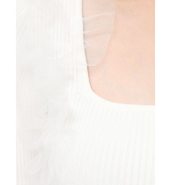 RESEXXY「フリルドッキングニットトップス」|ニット・セーター|