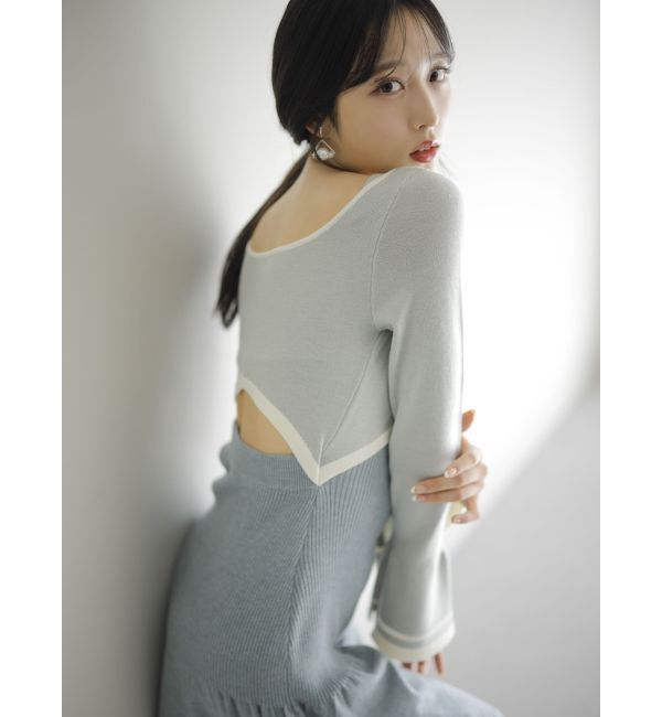 dazzlin「カーデレイヤーバックオープンミニワンピース」|ワンピース|