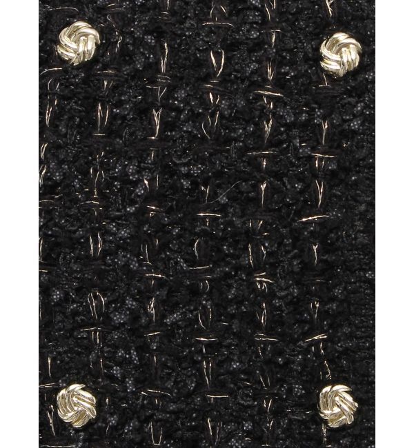 dazzlin「【SETUP】ツイードライクダブルニットジャケット※セットアップ対応」|ノーカラージャケット|