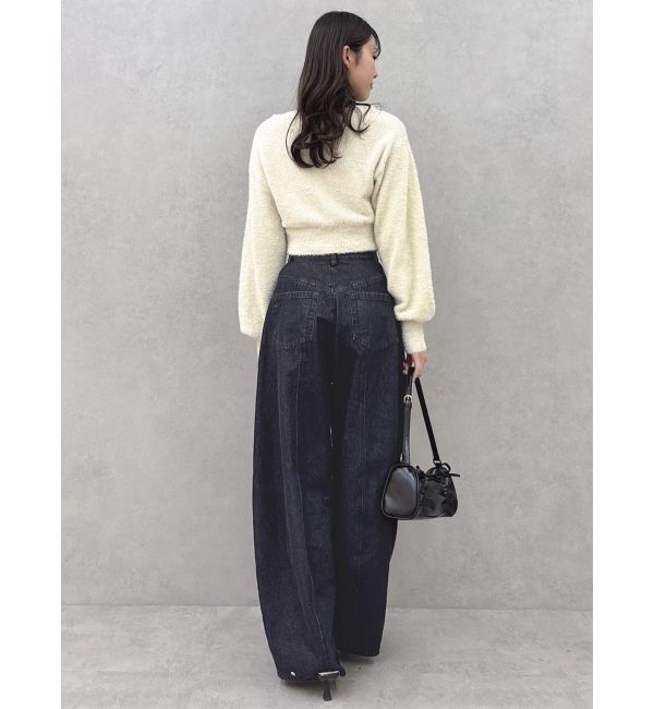 dazzlin「カーブタックデニムパンツ」|デニム|