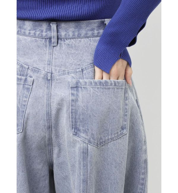 dazzlin「カーブタックデニムパンツ」|デニム|