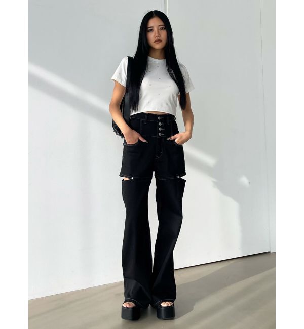 EMODA「ドットストーンコンパクトTシャツ」|Tシャツ・カットソー|