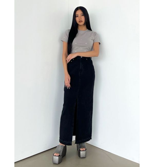 EMODA「ドットストーンコンパクトTシャツ」|Tシャツ・カットソー|