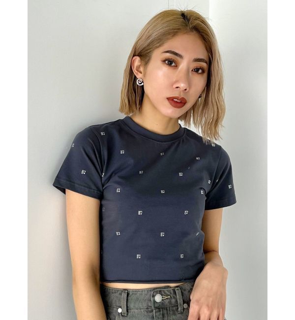 EMODA「ドットストーンコンパクトTシャツ」|Tシャツ・カットソー|