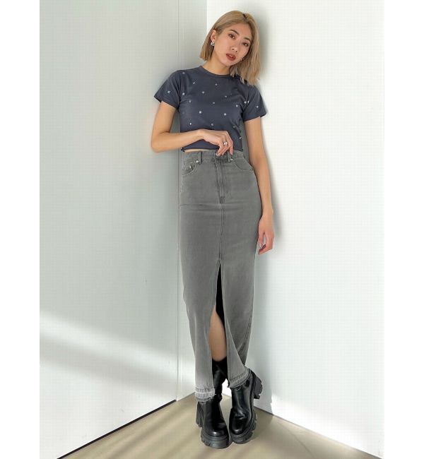 EMODA「ドットストーンコンパクトTシャツ」|Tシャツ・カットソー|