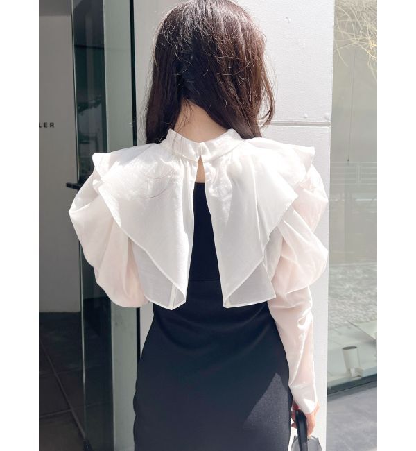 MERCURYDUO「2WAYロングスリーブシアーボレロセットニットワンピース」|ワンピース|