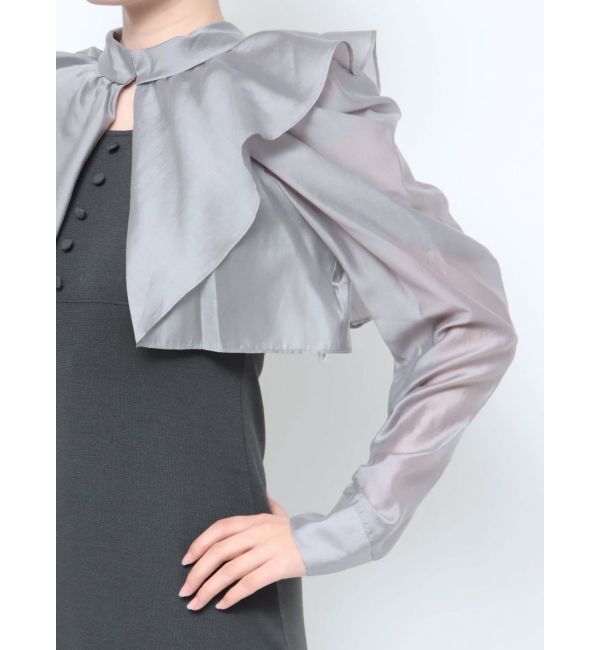 MERCURYDUO「2WAYロングスリーブシアーボレロセットニットワンピース」|ワンピース|