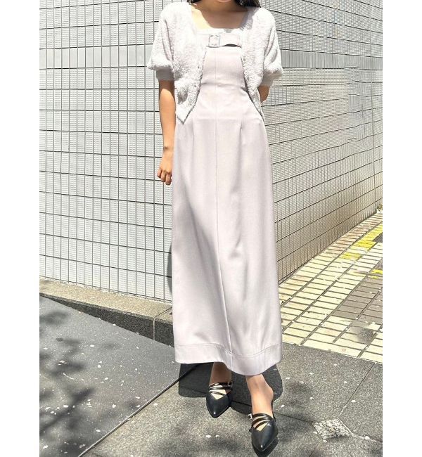 MERCURYDUO「2WAYキーネックミニシャギーコンパクトカーディガン」|カーディガン|