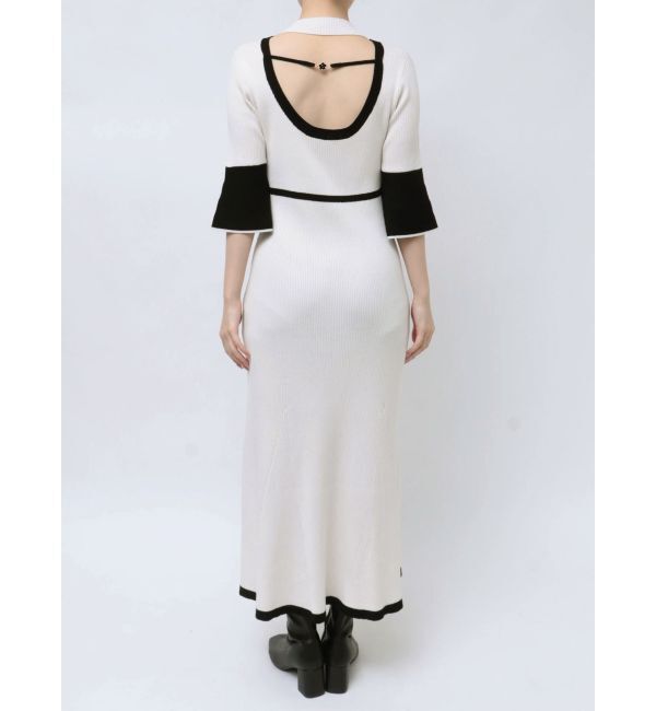 MERCURYDUO「【MARY QUANTコラボ】バックシャンデイジーストラップマーメイドニットワンピース」|ワンピース|