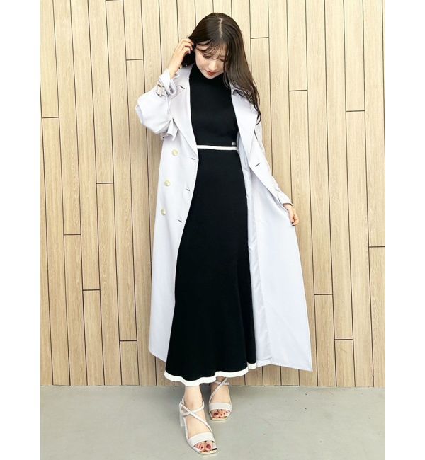 MERCURYDUO「【MARY QUANTコラボ】バックシャンデイジーストラップマーメイドニットワンピース」|ワンピース|