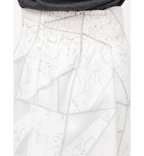 MERCURYDUO「ジオメトリックオパールフレアスカート」|スカート|