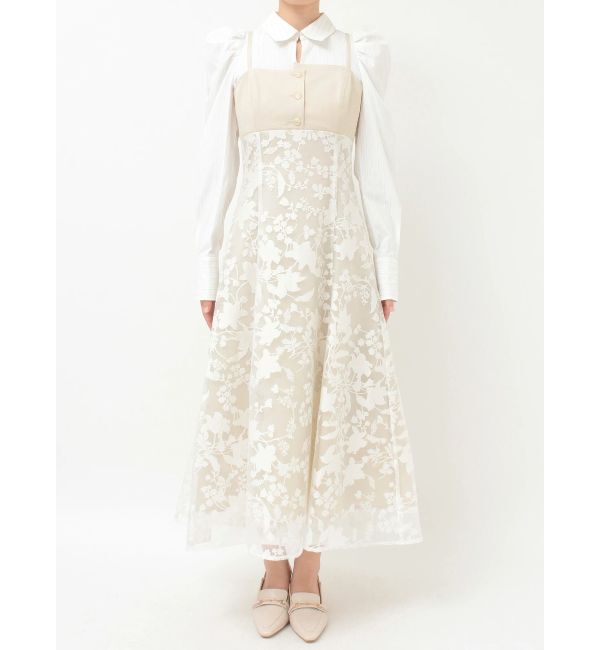 MERCURYDUO「アシメビスチェドッキングパワショルシャツワンピース」|ワンピース|