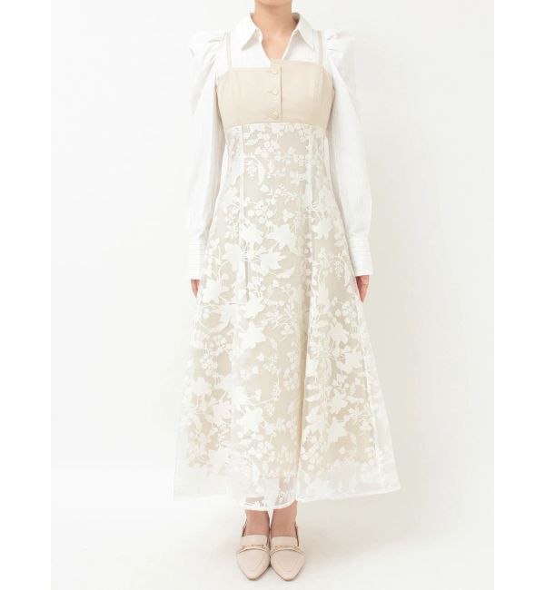 MERCURYDUO「アシメビスチェドッキングパワショルシャツワンピース」|ワンピース|