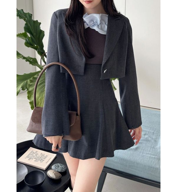 MERCURYDUO「2WAY異素材ランダムラッフルニット」|ニット・セーター|