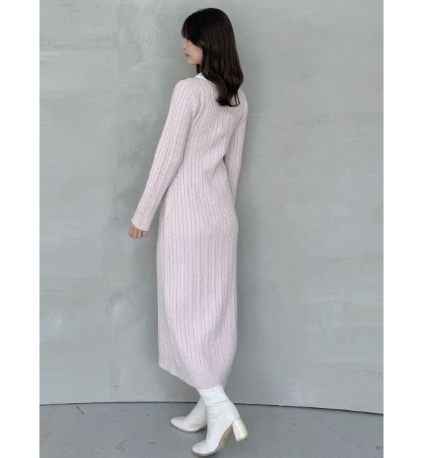 MERCURYDUO「U.S. POLO ASSN.別注 ケーブルニットワンピース」|ワンピース|