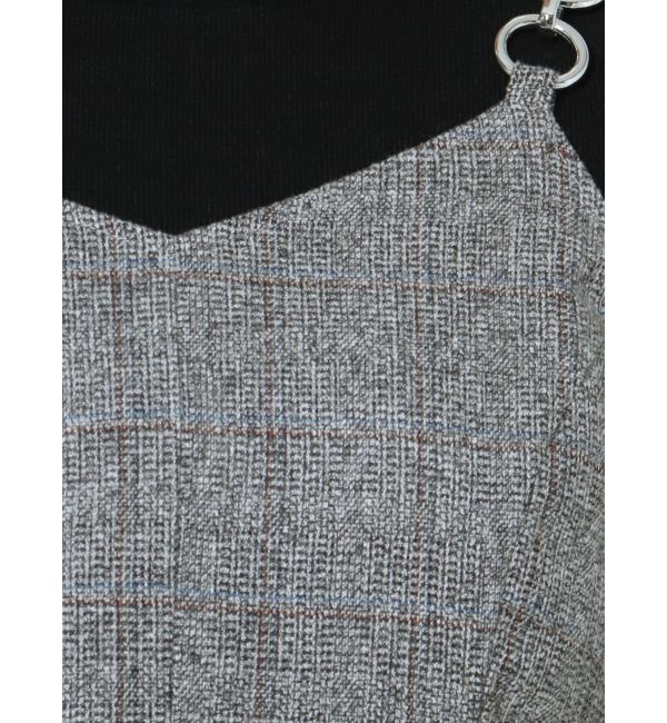 MURUA「リングストラップキャミロンパース」|オールインワン|