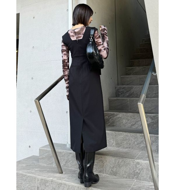 MURUA「フロントベルトジャンパースカート」|ワンピース|