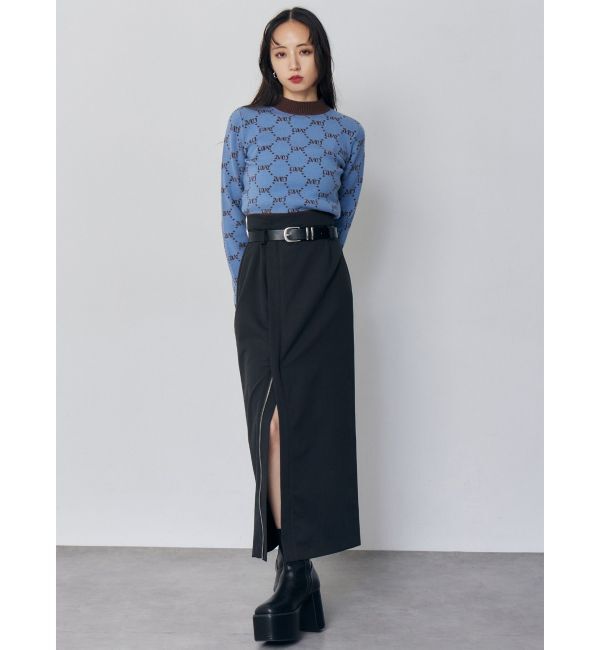 MURUA「モノグラムバイカラーニット」|ニット・セーター|