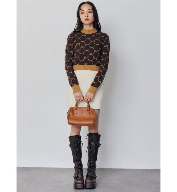 MURUA「モノグラムバイカラーニット」|ニット・セーター|