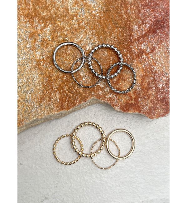 Ungrid「デザインリングセット」|リング|