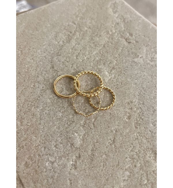 Ungrid「デザインリングセット」|リング|ゴールド