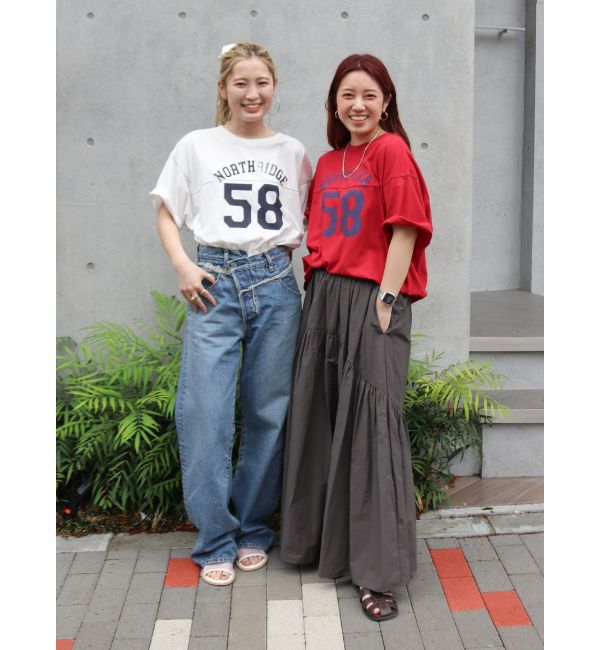 Ungrid「ナンバリングルーズTee」|Tシャツ・カットソー|