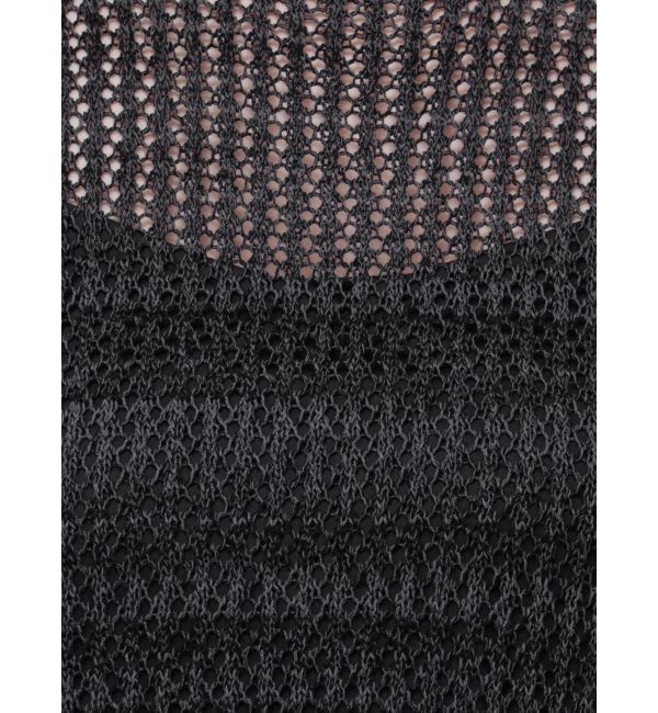 LAGUNAMOON「メッシュフリンジニットワンピース」|ワンピース|