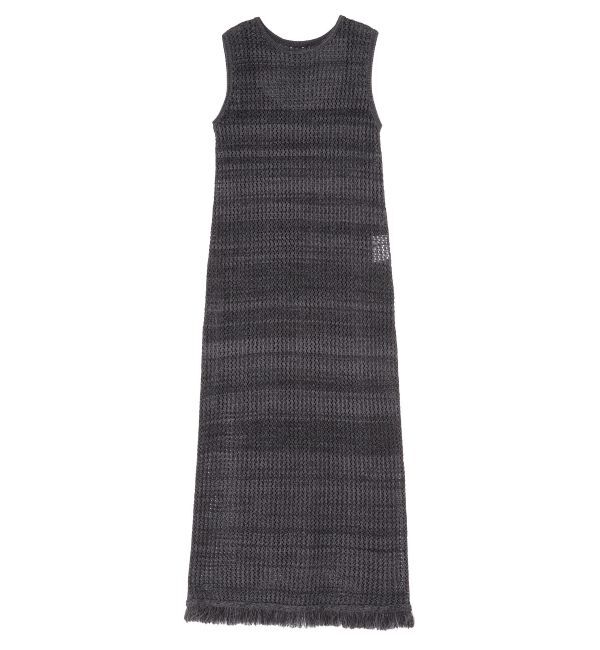 LAGUNAMOON「メッシュフリンジニットワンピース」|ワンピース|