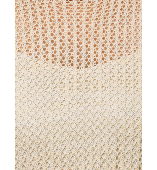 LAGUNAMOON「メッシュフリンジニットワンピース」|ワンピース|