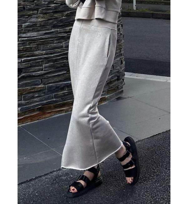 LAGUNAMOON「【WEB限定】ラメスウェットスカート」|スカート|ベージュ