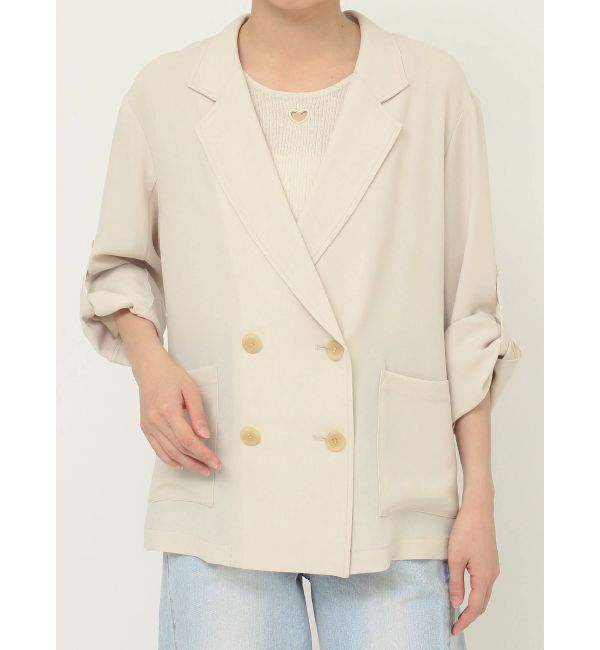 LAGUNAMOON「【追加生産】ロールアップジャケット」|テーラードジャケット|