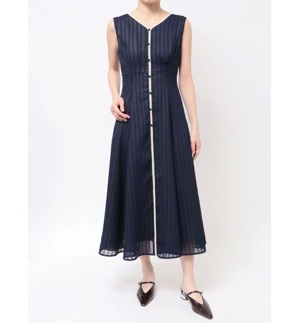 LAGUNAMOON「【追加生産】バイカラーパイピングワンピース」|ワンピース|