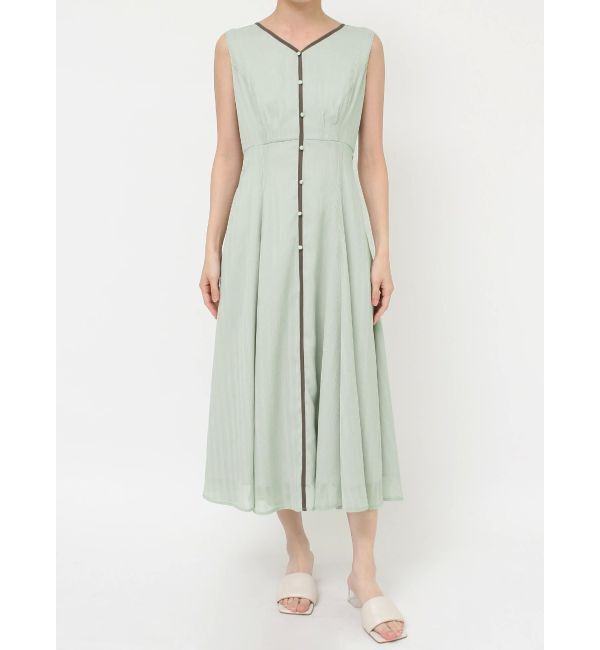 LAGUNAMOON「【追加生産】バイカラーパイピングワンピース」|ワンピース|