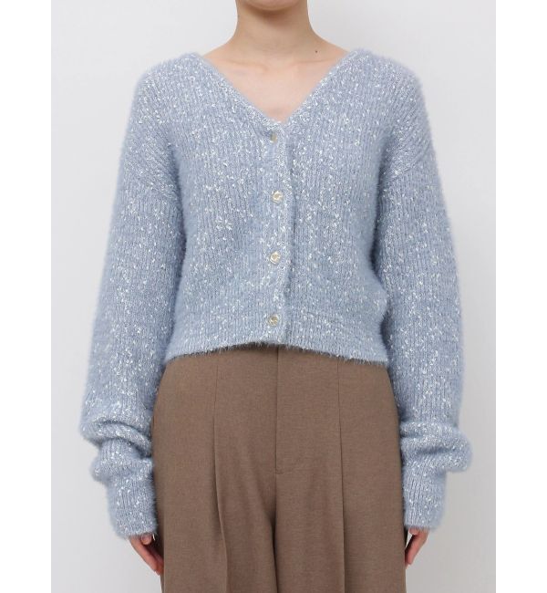 LAGUNAMOON「フェザーネップカーデプルオーバー」|カーディガン|