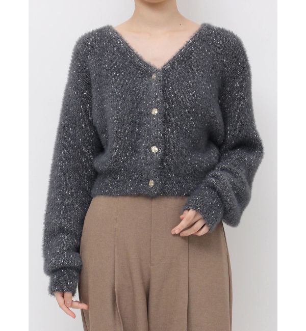 LAGUNAMOON「フェザーネップカーデプルオーバー」|カーディガン|