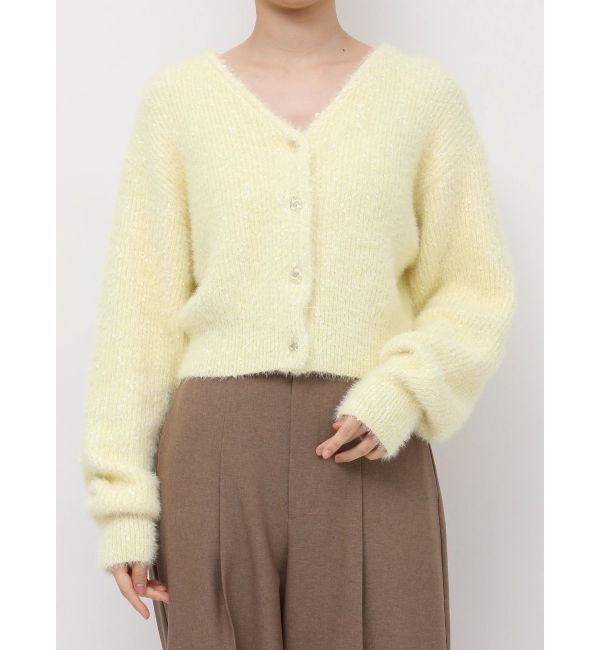 LAGUNAMOON「フェザーネップカーデプルオーバー」|カーディガン|