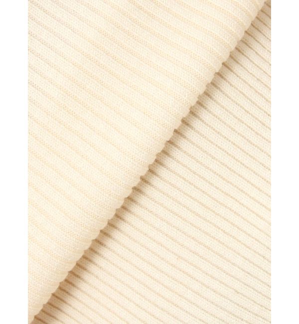 LAGUNAMOON「アシンメトリーラペルリブニットプルオーバー」|ニット・セーター|