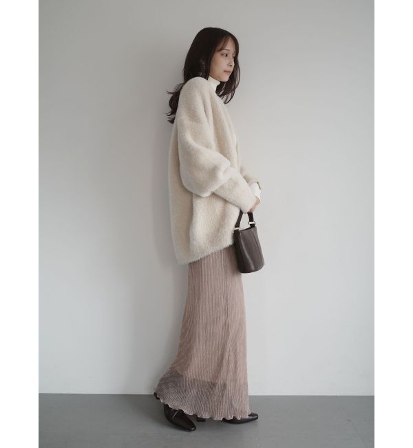 LAGUNAMOON「シアーラメプリーツIラインスカート」|スカート|