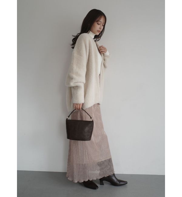 LAGUNAMOON「シアーラメプリーツIラインスカート」|スカート|