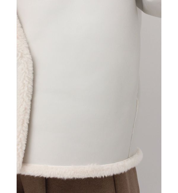 LAGUNAMOON「フェイクムートンスタンドカラーコート」|その他|