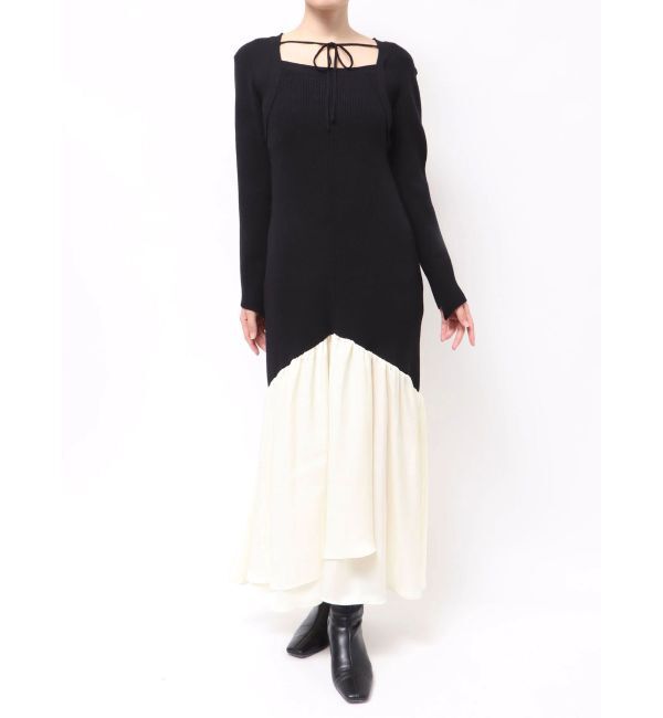 LAGUNAMOON「ボレロレイヤードニットドッキングワンピース」|ワンピース|