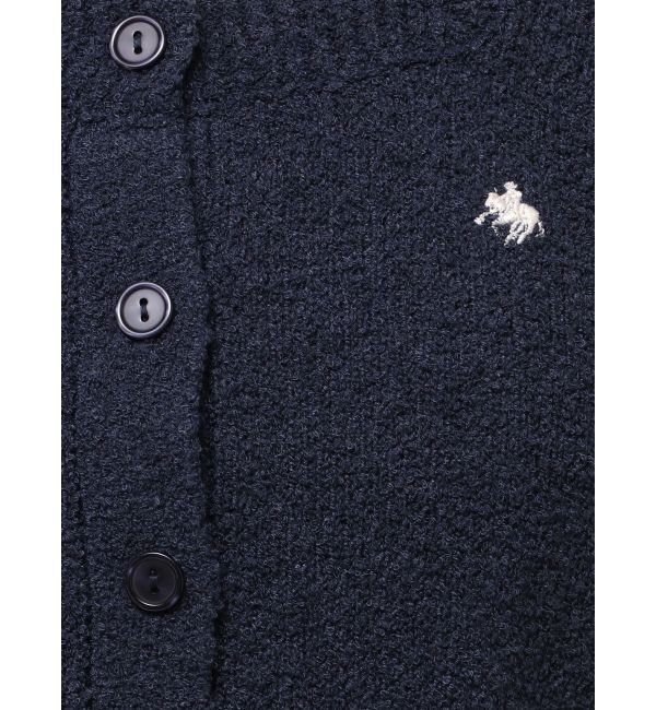 LAGUNAMOON「【POLO BCSコラボ】ブークレヤーンハーフスリーブコンパクトニットカーディガン」|ニット・セーター|