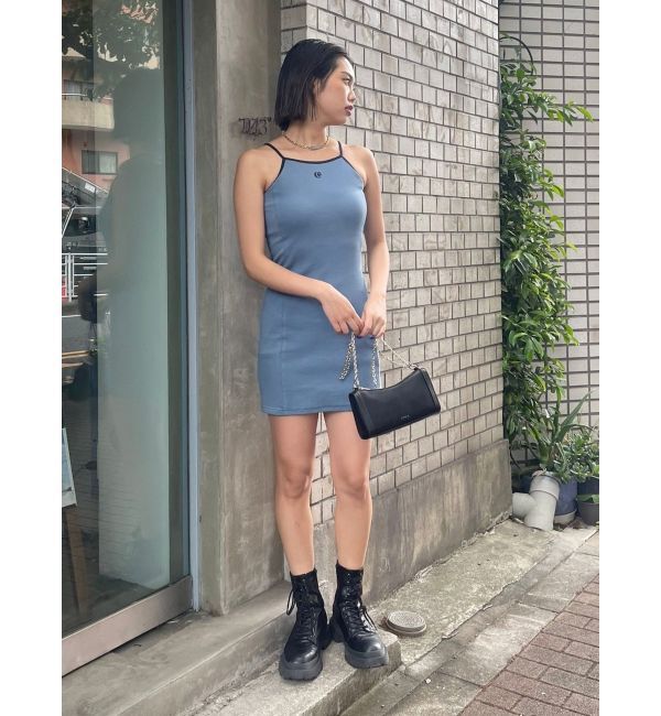 EVRIS「ワンポイントバイカラーミニワンピース」|ワンピース|