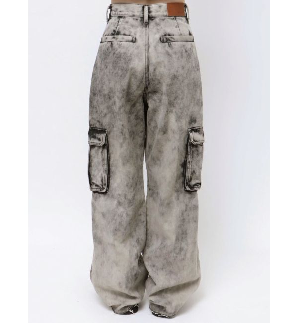 EVRIS「ブリーチデニムカーゴパンツ」|デニム|