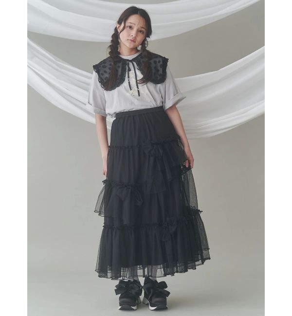 merry jenny「ランダムリボンチュールスカート」|スカート|