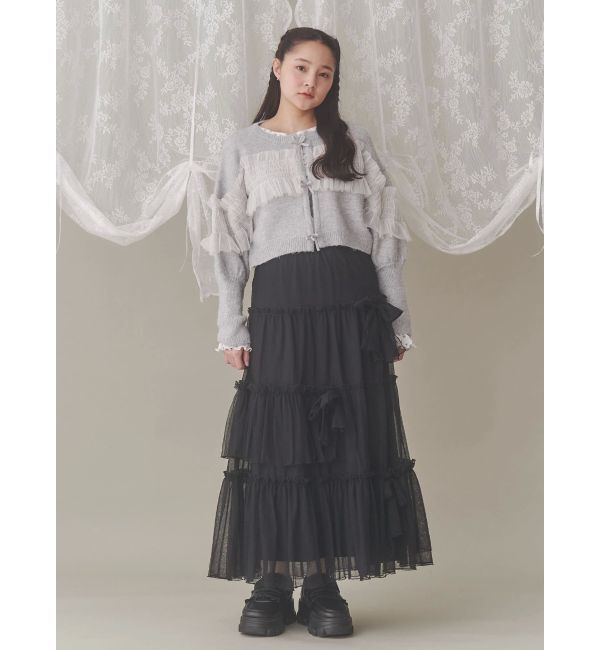 merry jenny「ランダムリボンチュールスカート」|スカート|