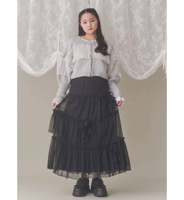 merry jenny「ランダムリボンチュールスカート」|スカート|
