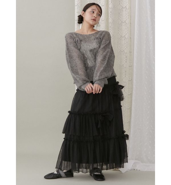 merry jenny「ランダムリボンチュールスカート」|スカート|